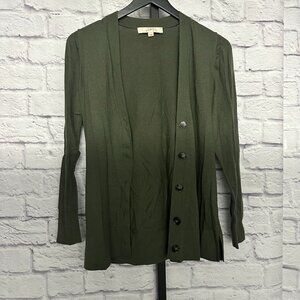 Loft Army Green Cardigan
